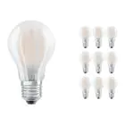 Voordeelpak 10x Ledvance CLASSIC LED E27 Peer Filament Mat 6.5W 806lm - 840 Koel Wit | Vervangt 60W