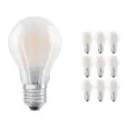 Voordeelpak 10x Ledvance CLASSIC LED E27 Peer Filament Mat 7.5W 1055lm - 827 Zeer Warm Wit | Vervangt 75W
