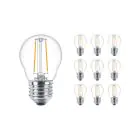 Voordeelpak 10x Philips Corepro LED Lamp E27 Peer Helder 7W 806lm - 827 Zeer Warm Wit | Vervangt 60W