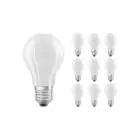 Voordeelpak 10x Ledvance CLASSIC LED E27 Peer Filament Mat 7W 806lm - 827 Zeer Warm Wit | Dimbaar - Vervangt 60W