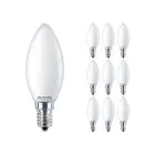 Voordeelpak 10x Philips Corepro LED Kaars E14 Mat 2.2W 250lm - 827 Zeer Warm Wit | Vervangt 25W