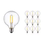 Voordeelpak 10x Noxion Pro Classic LED E27 Globe Filament Helder 95mm 8W 806lm - 827 Zeer Warm Wit | Dimbaar - Vervangt 60W