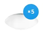 Voordeelpak 5x Noxion LED Bulkhead Corido Wit 18W 1386lm - 830 Warm Wit | 360mm - IP44