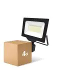Voordeelpak 4x Noxion LED Breedstraler Beamy G3 50W 5500lm 110D - 840 Koel Wit | IP65 - Bewegings- en Lichtsensor - Symmetrisch