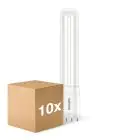 Voordeelpak 10x Philips CorePro PL-L LED Lamp EM/Mains 8W - 840 Koel Wit | Vervangt 18W