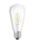 Ledvance Classic LED E27 Edison Filament Helder 5.8W 806lm - 927 Zeer Warm Wit | Beste Kleurweergave - Dimbaar - Vervangt 60W