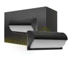 LED Wandlamp Zwart 12W 1200lm - 830 Warm Wit | IP54